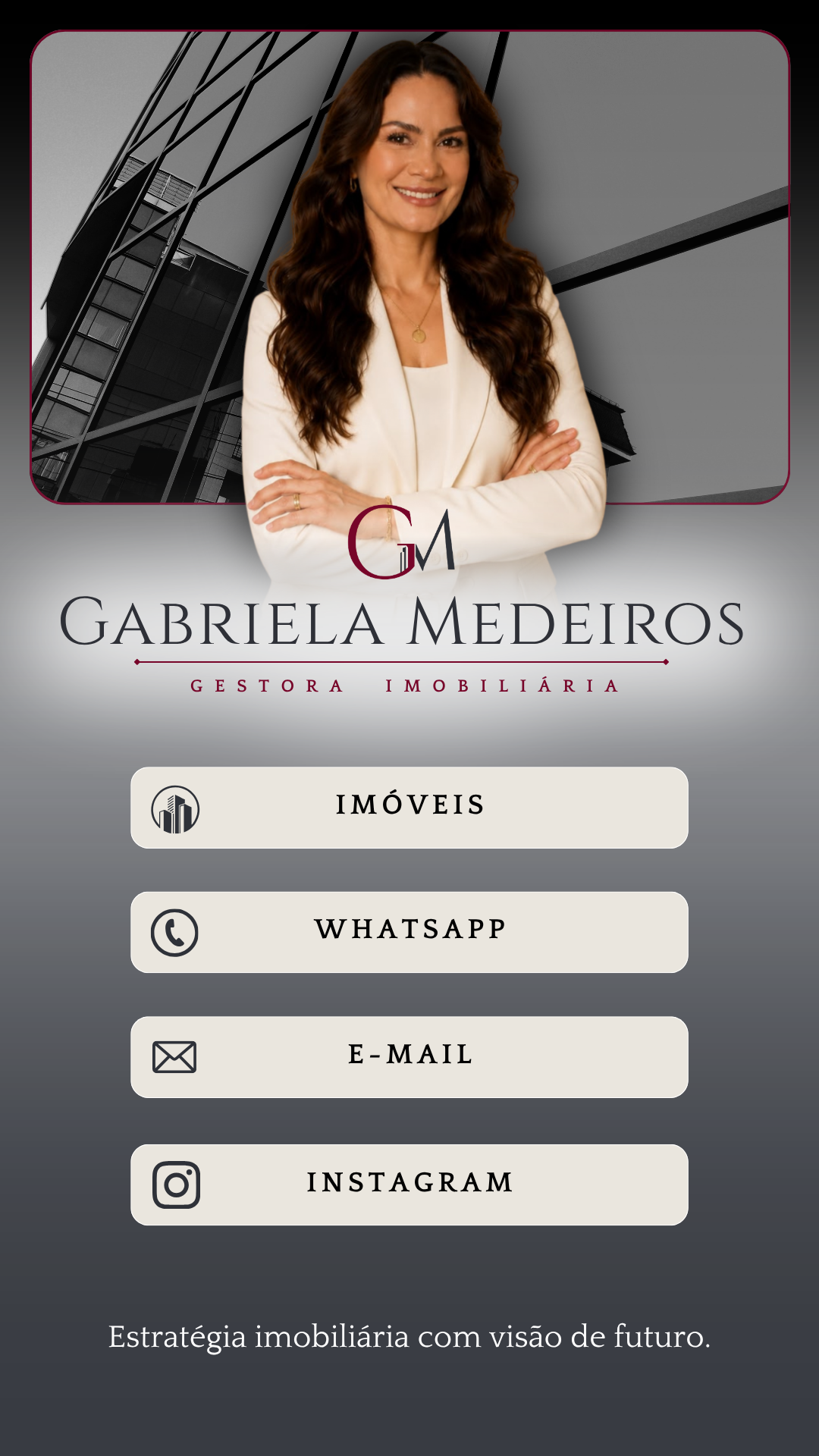 Gabriela Medeiros — Imóveis e Investimentos.